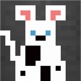 souris blanche à tache noire