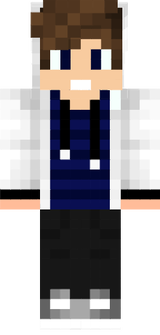 skin minecraft ado gris et bleu