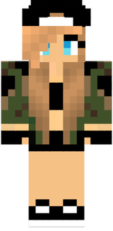 Camo Girl with blue eyes