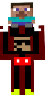 MickeyFacheritoSosteniendoUnSteveMini