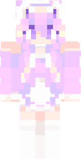 fioletowy kotek maid