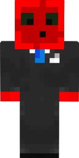 Red slime in a suit
