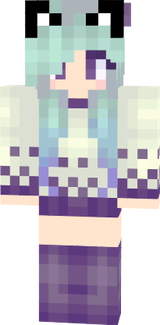 blue and purple cat pirl