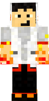 Fire Creeper White Jacket Flame Hands Headphones