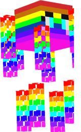 cute girl rainbow