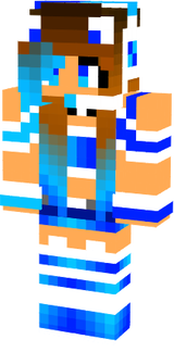 Hot Blue Ombre Girl