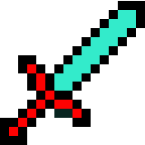 Diamond sword red black blue