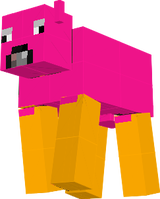the pink gold cow