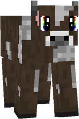 Rainbow Kawaii Cow