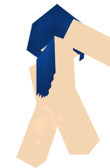 blue hair