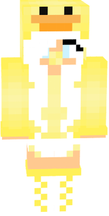 Baby Exe in a ducky outfit