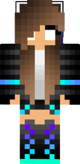 Ender Girl Dragon Aqua Herobrine Tomboy Brown Haired