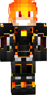 Happy 3D fire boy