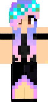 Girl in black dress