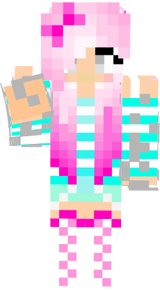 Spectral girl with candy hair