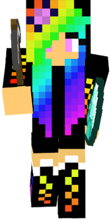 partying rainbow-girl