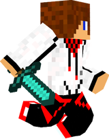 Adrian246YT atacando en minecraft