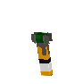 un lit sonic red stone torch