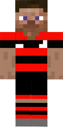Preview of texture: Steve com roupa do Flamengo