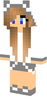 garota loira panda skin de feminina