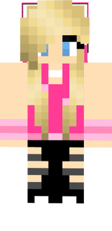Kim Possible - Michaela (Camilla - Verkleidung bestehend aus Dunkel Pinker Tanktop, Schwarzer Hose, Rosa Gürtel, Weiße Stiefeln Outfit)