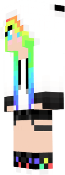 rainbow panda girl