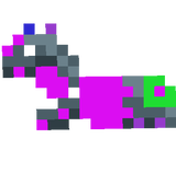 pink green purpule and Blue horse armar