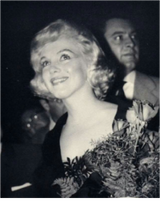 Marilyn at the David Di Donatello Awards at the Italian Cultural Institute, May 13, 1959.