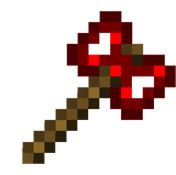 Red stone battleaxe