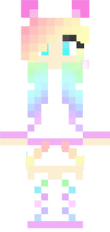 panda girl cute colors 