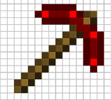 Red stone pickaxe