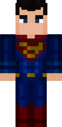 Preview of texture: Superman Minecraft Skin (Batman V Superman)