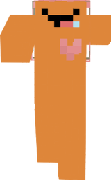Orange et rose kawaii derp fait par fllaura