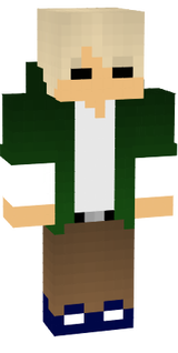 green coat