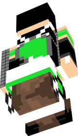 girl gamer cat green