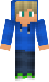 Blue hoodie