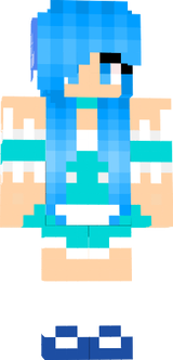 blue werewolf maid