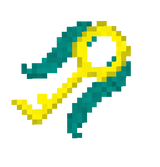 Flying key nametag