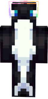 Orca with flower crown