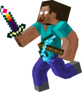 The Minecraft Adventurers- Herobrine (For red eyed Herobrine, turn on the overlay.)