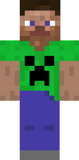 steve in creeper shirt