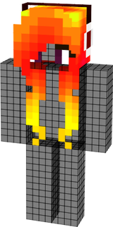 Red Yellow Fire Ombre Headphone Violet Purple Eyes Female