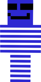 Blue and Black Man