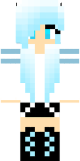 cool ice wolf girl