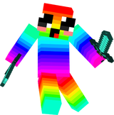 cute derpy rainbow skin