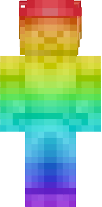 Preview of texture: rainbow steve the nice one