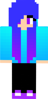 Blue into purple
