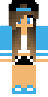 Girl Brown / Blonde Haired Blue Tomboy Skater 
