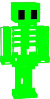green transparent skeleton