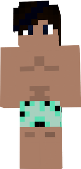 Steven in his swim shorts